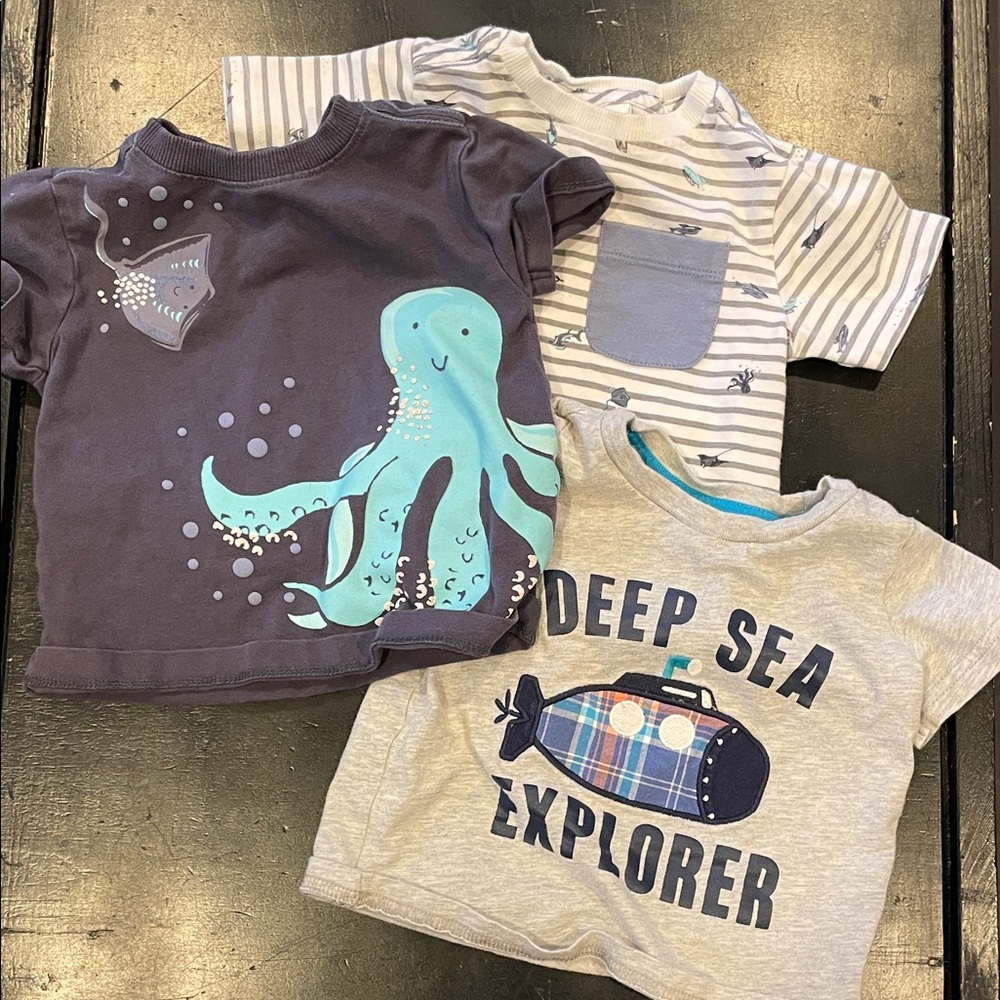 Tommy Bahama Kids' Sea Adventure Tees - Blue and Gray